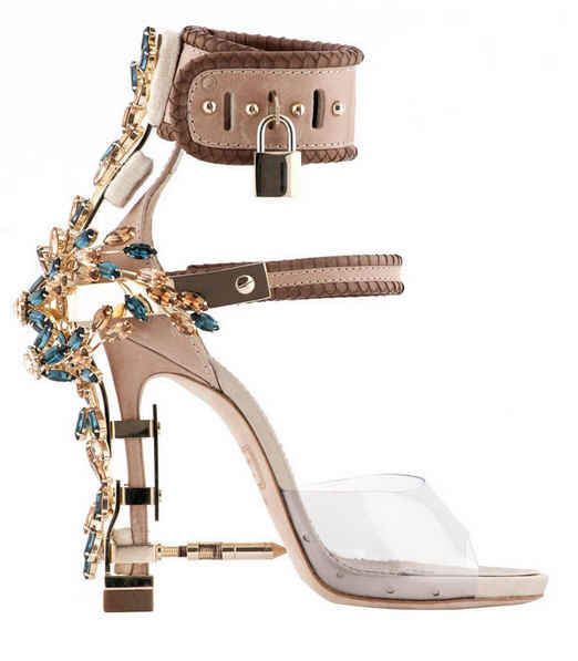dsquared heels with lock